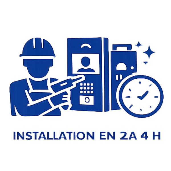 Installation en 2 à 4 h